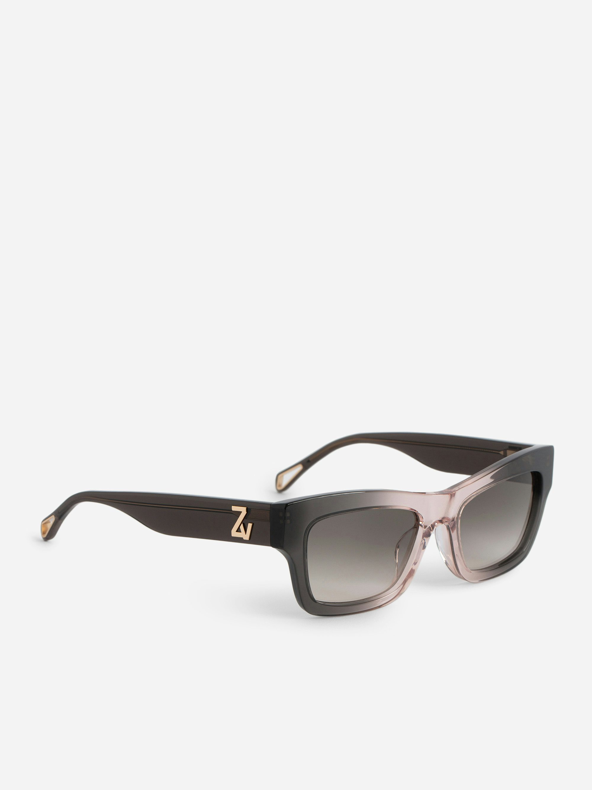 ZV23H1 Sunglasses - Rectangular unisex sunglasses adorned with the ZV logo on the temples.